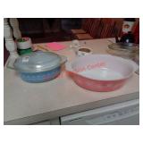 2 PYREX BAKING CASSEROLE DISHES
