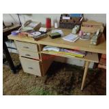 BLONDE DESK - APPROX 44" WIDE X 30" TALL