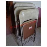 SAMSONITE CARD TABLE & 4 CHAIRS SET + EXTRA TABLE