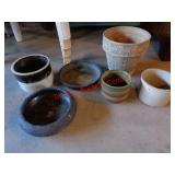 CROCK / POTTERY PLANTERS / BOWLS