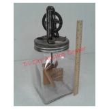 Dazey Butter Churn jar with lid and beaters