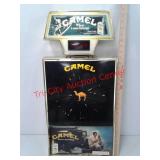 Vintage lighted Camel cigarettes clock