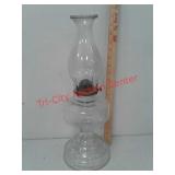Clear glass oil lamp