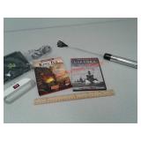 King Tut and World War 2 DVDs, back scratcher and