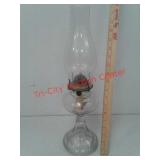 Clear glass oil lamp