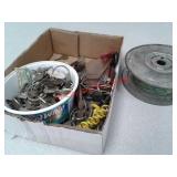 Roll of wire and several keys