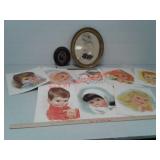 1950 Northern baby pictures, framed pencil