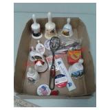 Vintage Bells, metal spoon, pins +++
