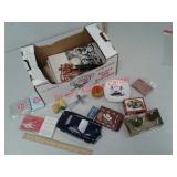 Misc lot - playing cards, corn salt and pepper