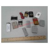 13 cigarette lighters - Barlow, Chevrolet racing