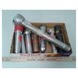 8 vintage flashlights