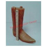 Wax cowboy boot