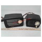 2 vintage tube radios - silvertone, Arvin