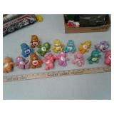 Vintage Care Bears plastic toys