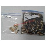 197 rounds 9mm and 11 rounds 380 empty brass ammo