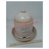 Red Wing Pottery poultry feeder crock