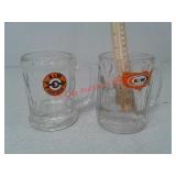 2 A&W Root Beer Glass mugs