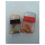 2 vintage fly fishing lures cigarette lighters