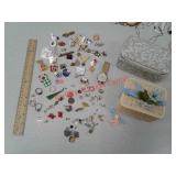 Costume jewelry pins, rings, watch, to jewelry