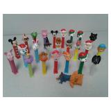 24 Pez candy dispensers and Bronty the