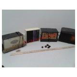 4 vintage radios - silvertone, RCA, Packard Bell,
