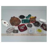 Several vintage cigarette ashtrays