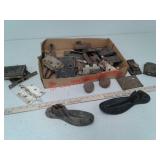 Antique door hardware, 2 shoe lasts