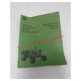 John Deere 4000 and 4020 tractor operators owners