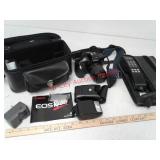 Canon EOS Rebel 35mm camera and accessories and