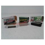 Blazer, Remington 22 ammo, Kurz 22 short ammo