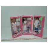 3 Doctor Barbie dolls - Ken & Nurse Whitney