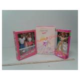 3 Barbie dolls