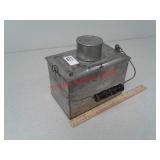 Old tin lunch box pail with contents