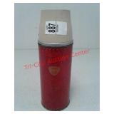 Vintage metal thermos with lid by thermos