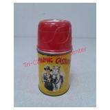 Vintage 1950s Hopalong Cassidy metal thermos with