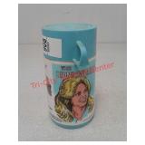 The Bionic Woman plastic thermos with lid by