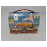 Thermos Dome top Spaceman metal Lunch Box by