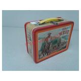 Early West Oregon Trail Ohio art metal lunch box
