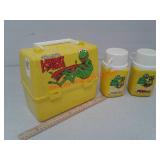1981 Kermit the Frog Henson lunch box with 2