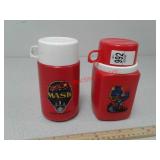 2 thermoses - Gobots 1984, mask 1985