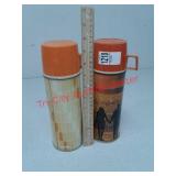 2 vintage thermoses