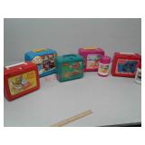 5 vintage plastic lunch boxes - Rugrats, Shirt