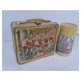 The Waltons metal lunch box and thermos 1973