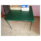 SAMSONITE CARD TABLE & 4 MATCHING CHAIRS