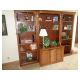 3 PC SHELVING ENTERTAINMENT UNIT BOOKSHELF