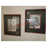 2 FRAMED CAROLYN BUSH PICTURES