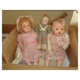 3 ANTIQUE DOLLS