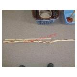 UNFINISHED DIAMOND WILLOW WALKING CANE / STICK