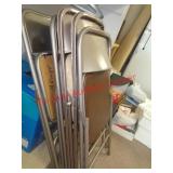 5 CARD TABLE FOLDING CHAIRS