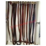 SEVERAL MENS LETHER BELTS - MOST SIZE 38